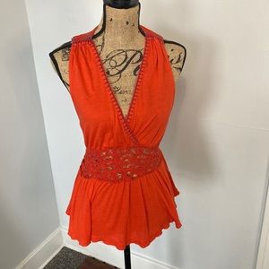 Free People Coral Tank